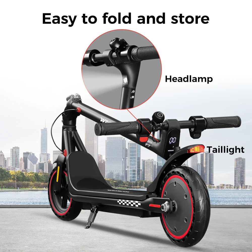 Wildstride WI2 Electric Scooter 36V 7.8Ah 350W Motor 25KM Long Range 8.5Inch Solid Tires Foldable Smart APP EScooter