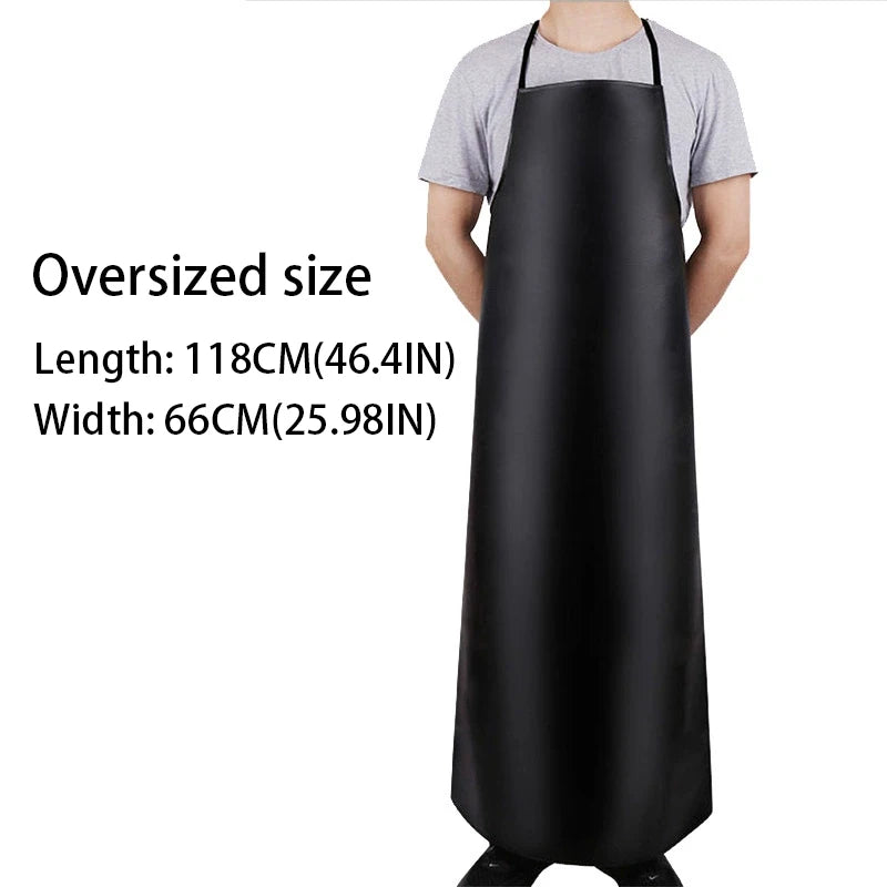Leather Apron Waterproof Oil Proof Aquaculture Thickening Kitchen Work Restaurant Labor Protection Home Appliance Cleaning Apron