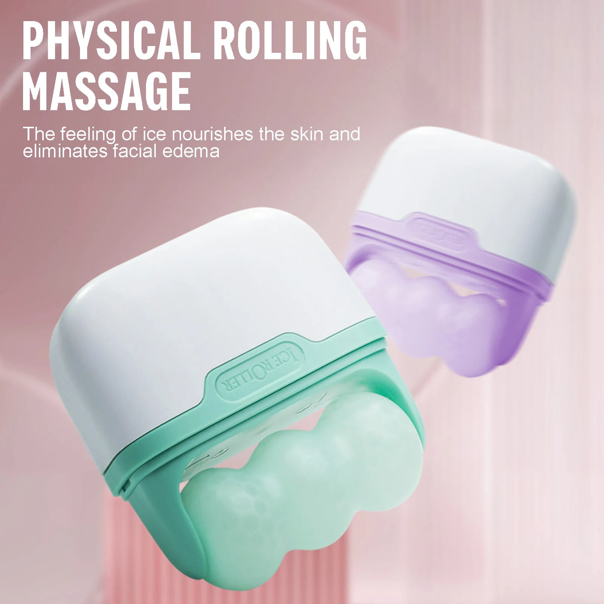 Face Ice Roller Skin Care Tools Double Head Cooling Therapy Skin Massage Rollers Face Skin Care Tools for Girls Woman care