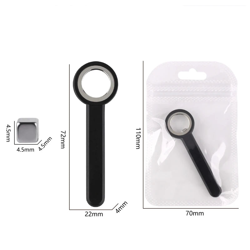 Black Hole Shape Cat Eye Nail Art Magnet Suck Hollow Nail Art Cat Eye Effect Magnet Ring for Magnetic Gel Polish Manicure Tools