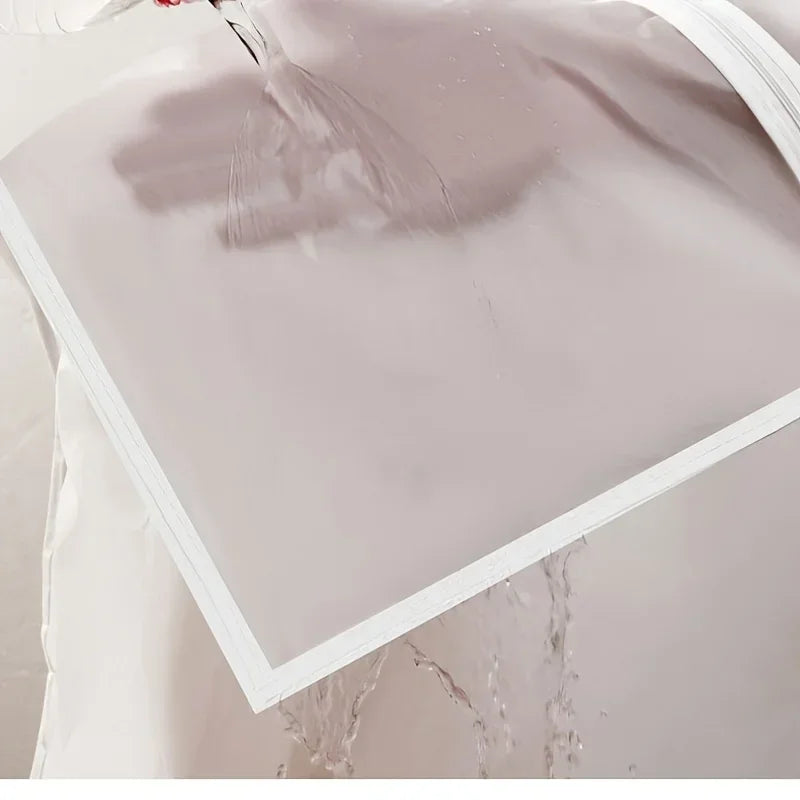 5pcs Dust proof Garment Protector Cover Bag Enclosed Clothes Cover with Zipper Clothes Bags Hanging Durable Clothes Storage Bag