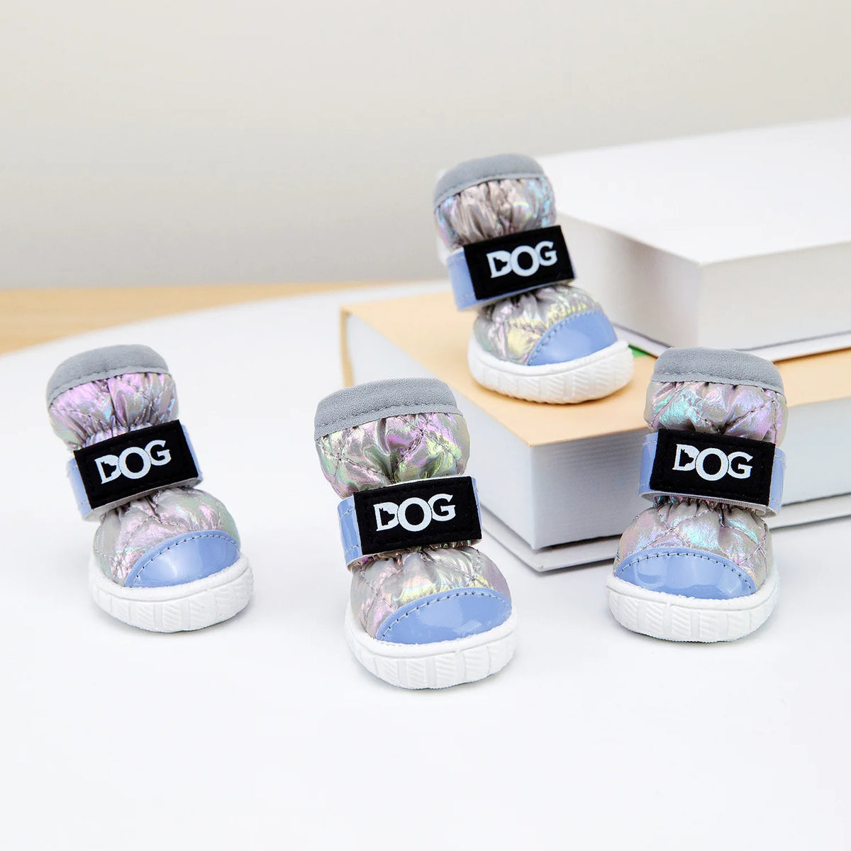Winter Pet Dog Shoes for Small Dogs Waterproof Warm Dog Snow Boots Anti-slip Teddy Chihuahua Footwear