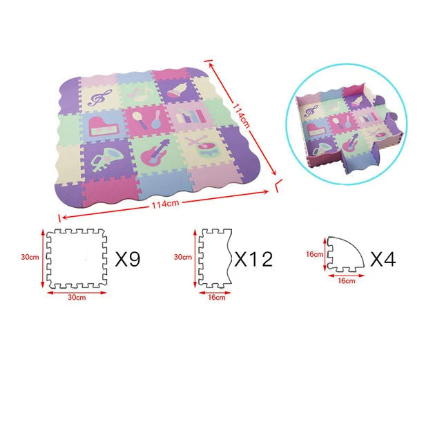 Animal Pattern Baby Play Mat Puzzle Toys For Kids Children EVA Foam Yoga Crawling Mats Floor Tapete Room Decor Baby Child Gifts