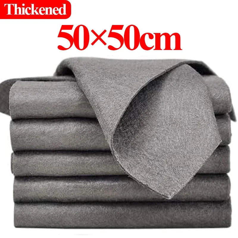 Thickened Magic Cleaning Cloth No Watermark Glass Wiping Cloth Reusable Window Glass Mirror Cleaning Rag Towel for Kitchen Auto