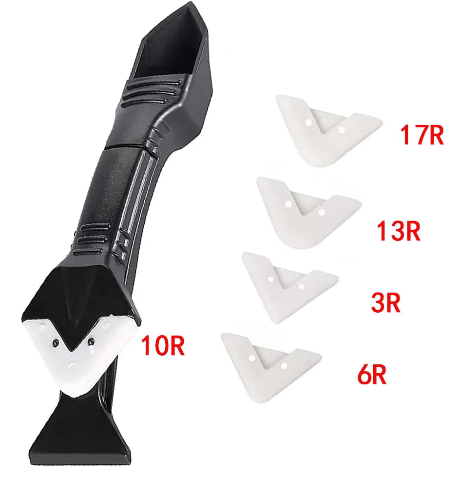5 In 1 Silicone Scraper Sealant Smooth Remover Tool Set Caulking Finisher Smooth Grout Kit Floor Mould Removal Hand Tools Set
