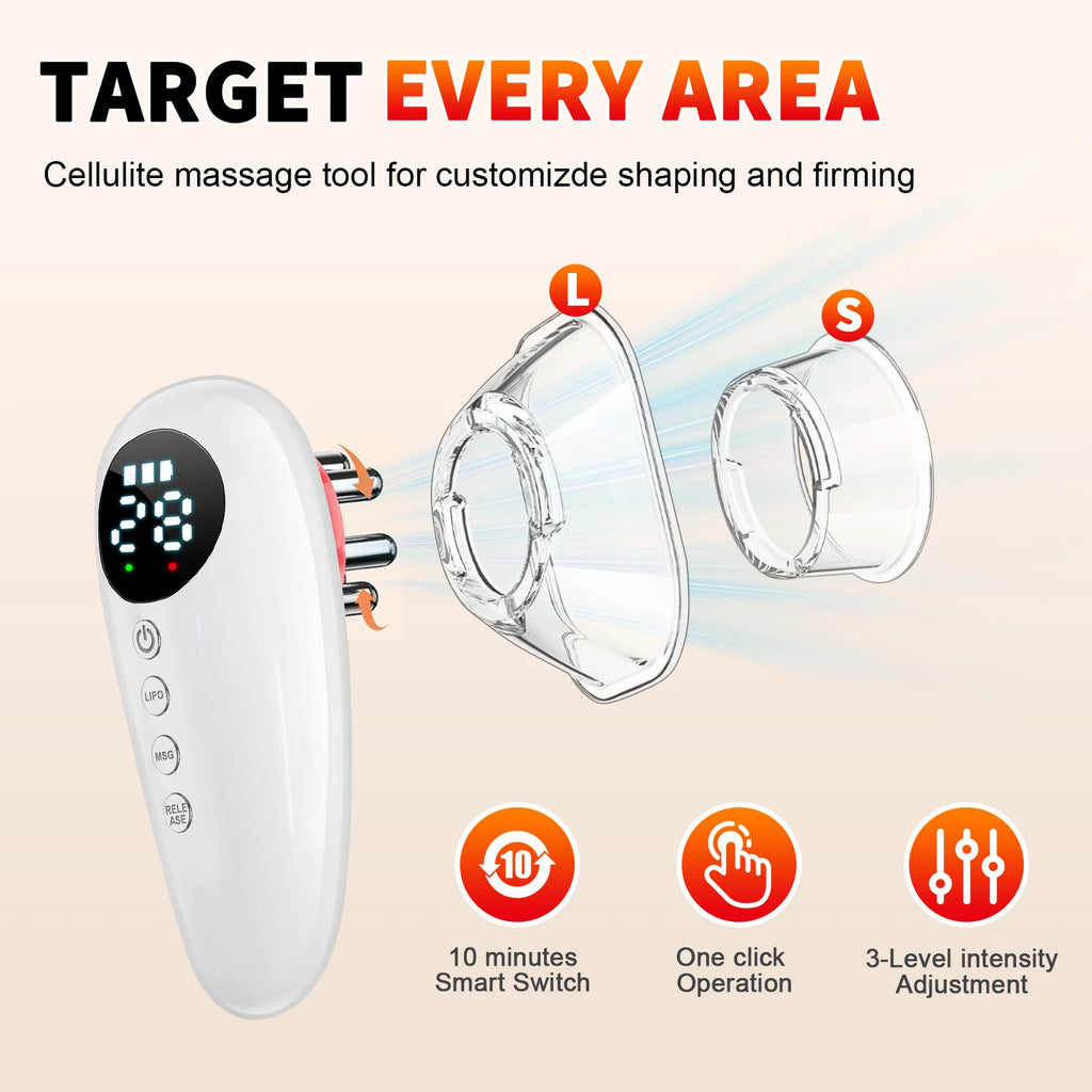 Anti Cellulite Tool and Skin Tightening Device Body Sculpting Massager Cellulite Removal Machine for Face Belly Arms Legs Waist