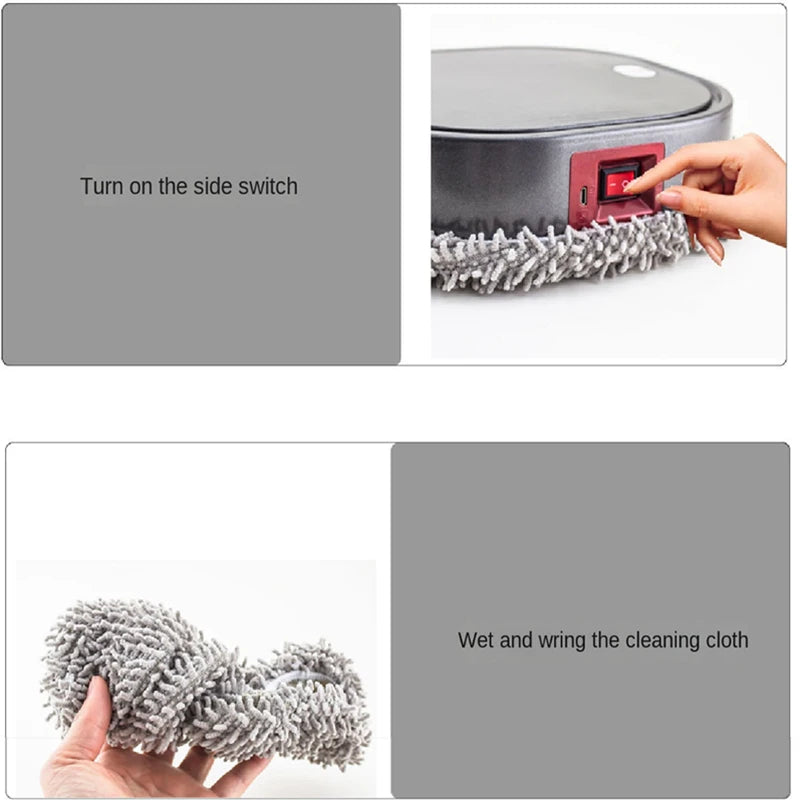 New 3 in 1 Dry and Wet Sweep and Mop Robot Vacuum Cleaner Rechargeable Smart Mopping Robot Spray Cleaner Home Mopping Robot