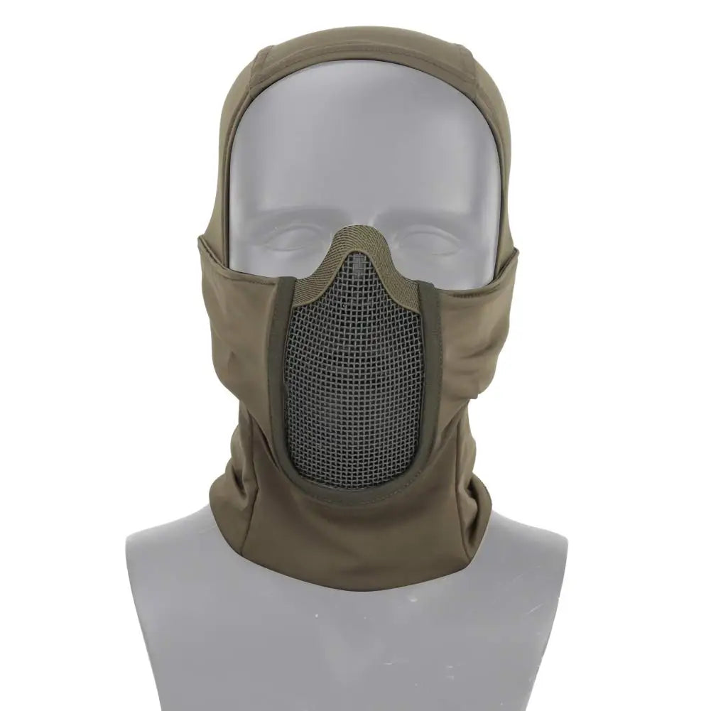 MILITARY Tactical Balaclava Mask Mouth Protection Half Face Mask Breathable Mesh Airsoft Headgear Low Profile Hunting Accessories