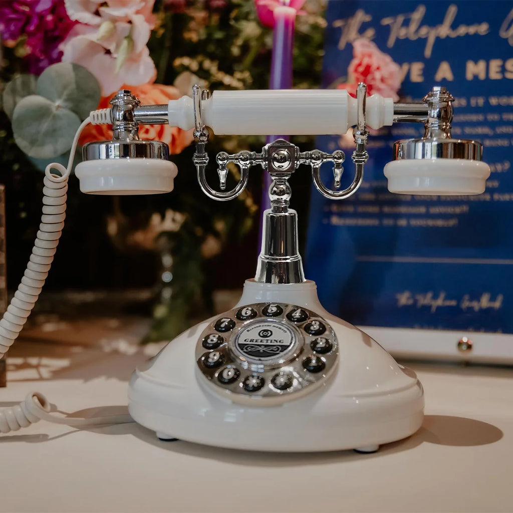 Voice Guestbook Phone Wedding Telephone Classic Retro Craftsmanship Recording Guestbook For Confessional Wedding Birthday Party