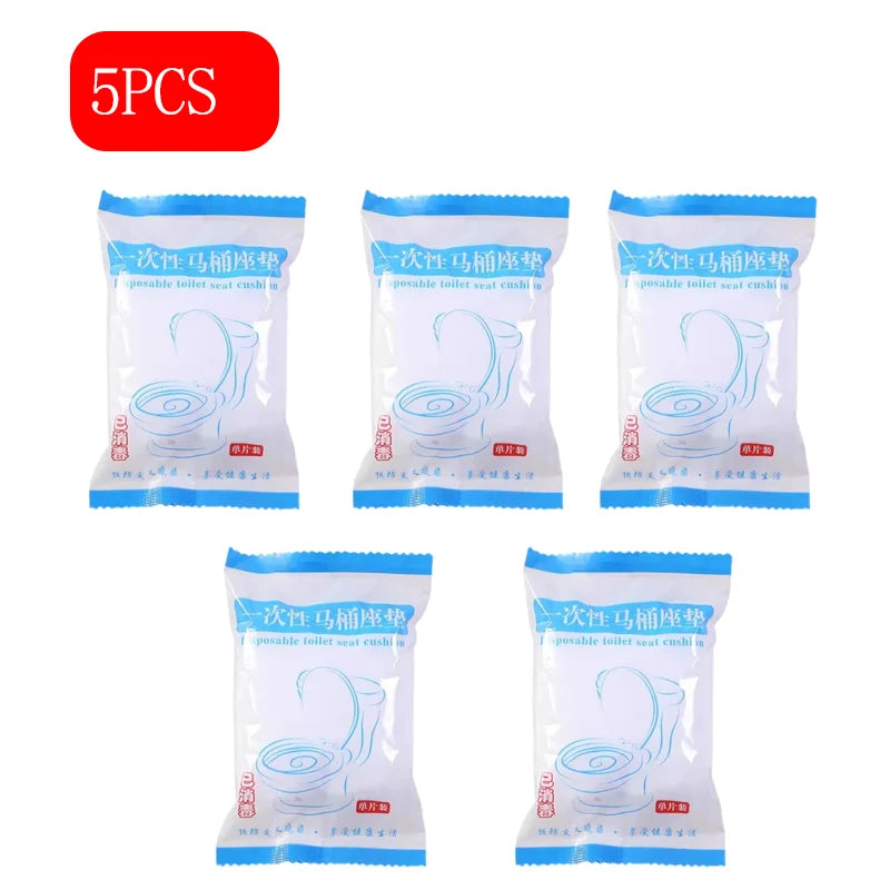 Portable Disposable Toilet Seat Cover Waterproof Safety Non-woven Toilet Seat Pad for Travel Hotel Toilet Bathroom Accessories