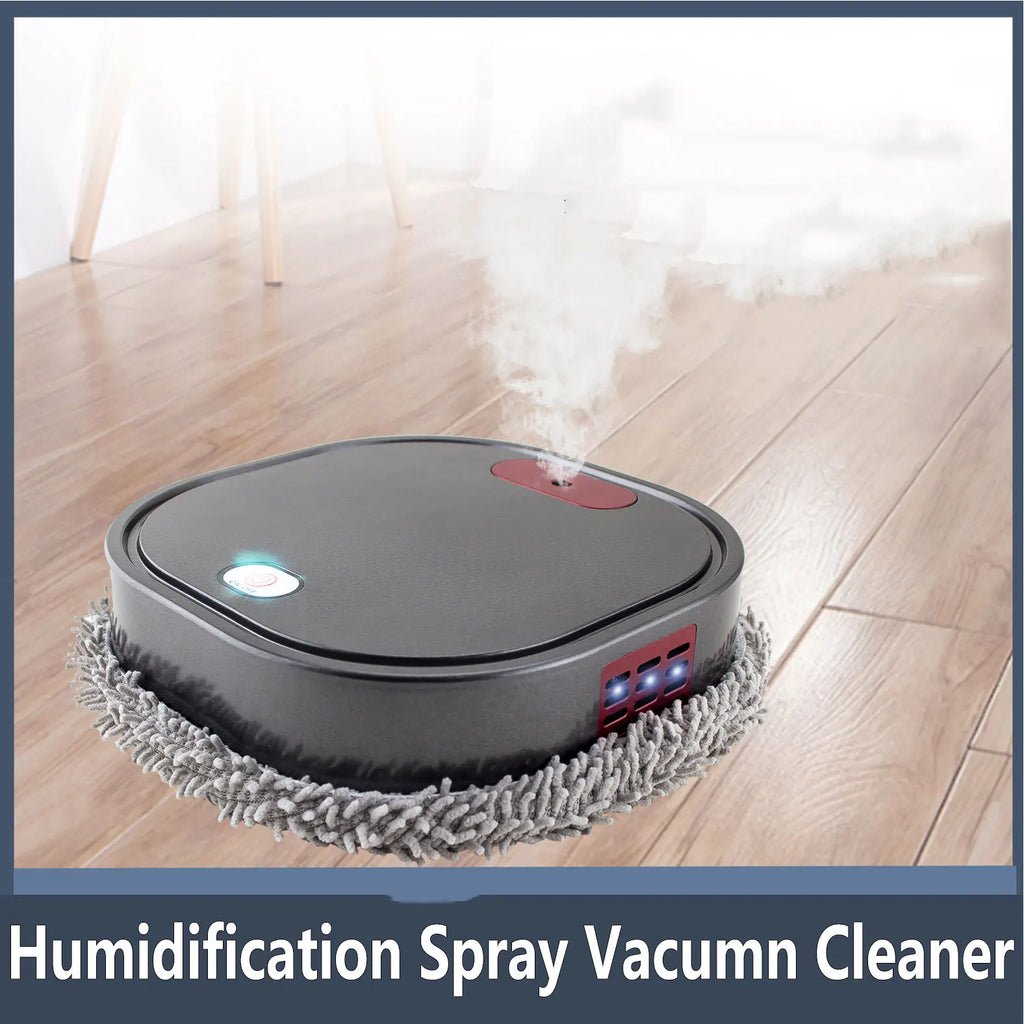 New 3 in 1 Dry and Wet Sweep and Mop Robot Vacuum Cleaner Rechargeable Smart Mopping Robot Spray Cleaner Home Mopping Robot