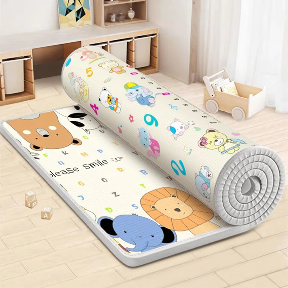 2 thickness options 5 Size Options Crawling Carpet Baby Play Mat Children Rug for Kids Educational Toys Soft Activity Game Floor