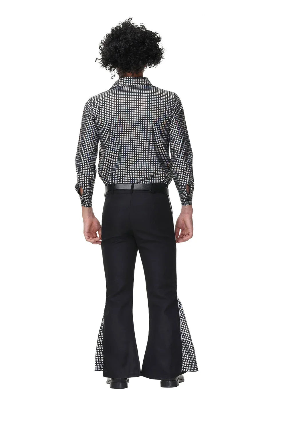 Halloween Hippie Costumes Set 70s 80s Cosplay Men Fancy Disguise Costume Carnival Party Vintage Rock Disco Night Club Clothes