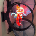 2025 Outdoor Wall Mount Waterproof 3D Hologram LED Fan Display Single/Double Side LOGO Display 3D Hologram Advertising Equipment