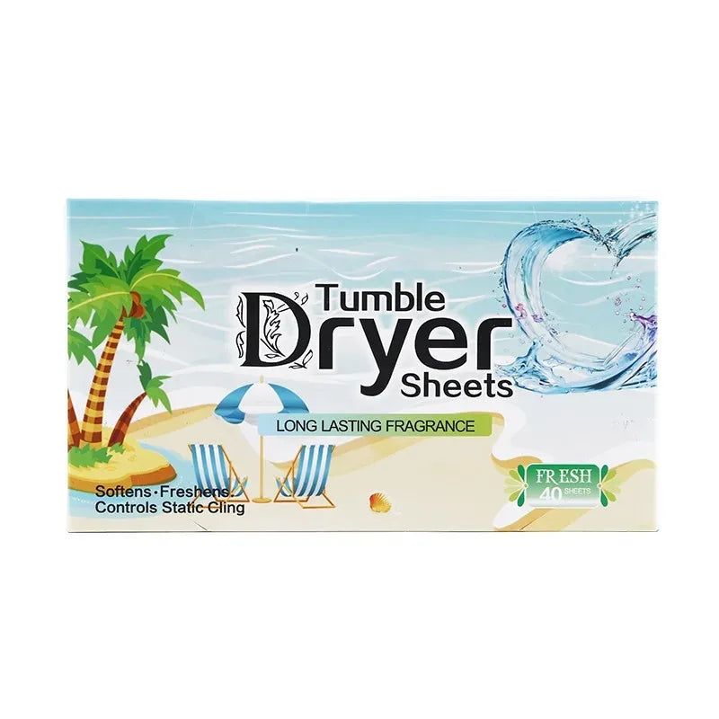 Dryer Sheets Bulk,Natural Plant Fabric Softener Anti Static Wrinkle Release Fresh Scent Laundry Sheets for Tumble Dryer Home Use