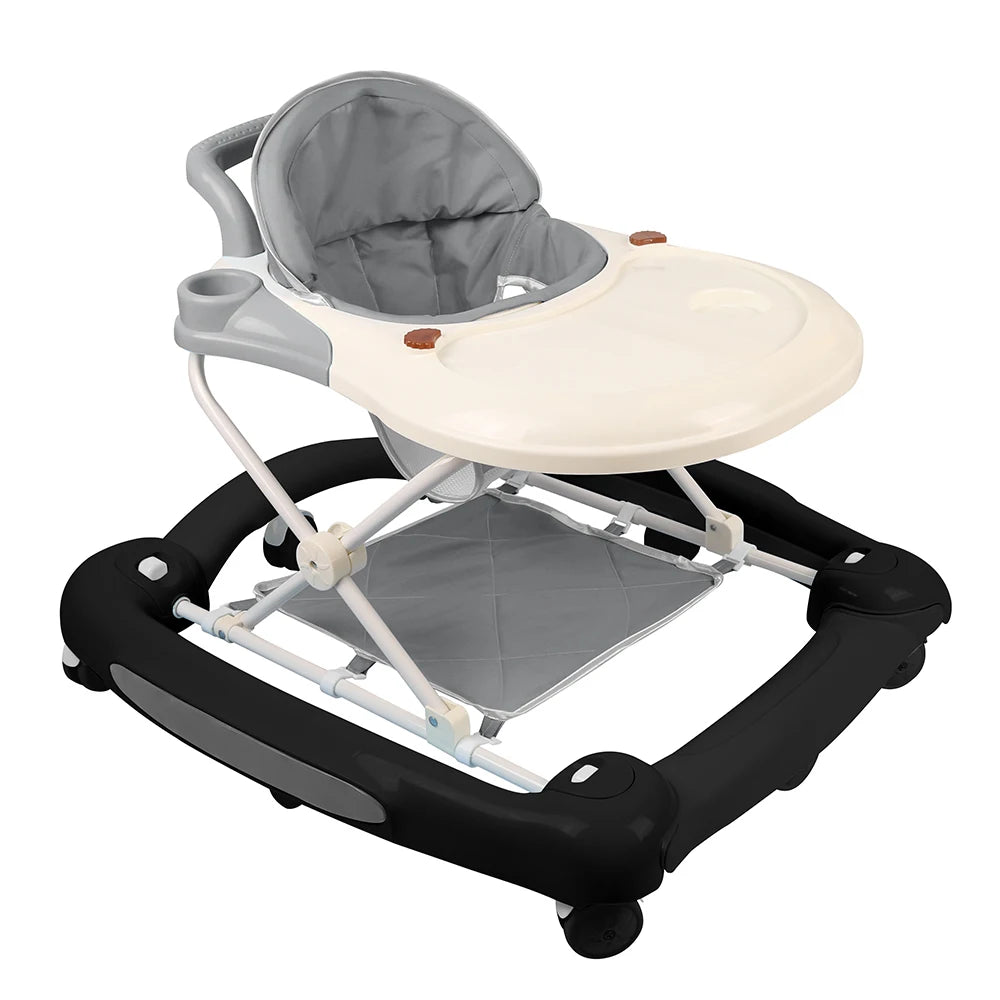 Baby Walker With Activity Center, Toy For First Steps With Play Arch, Height Adjustable, Baby Walker From 6 Months