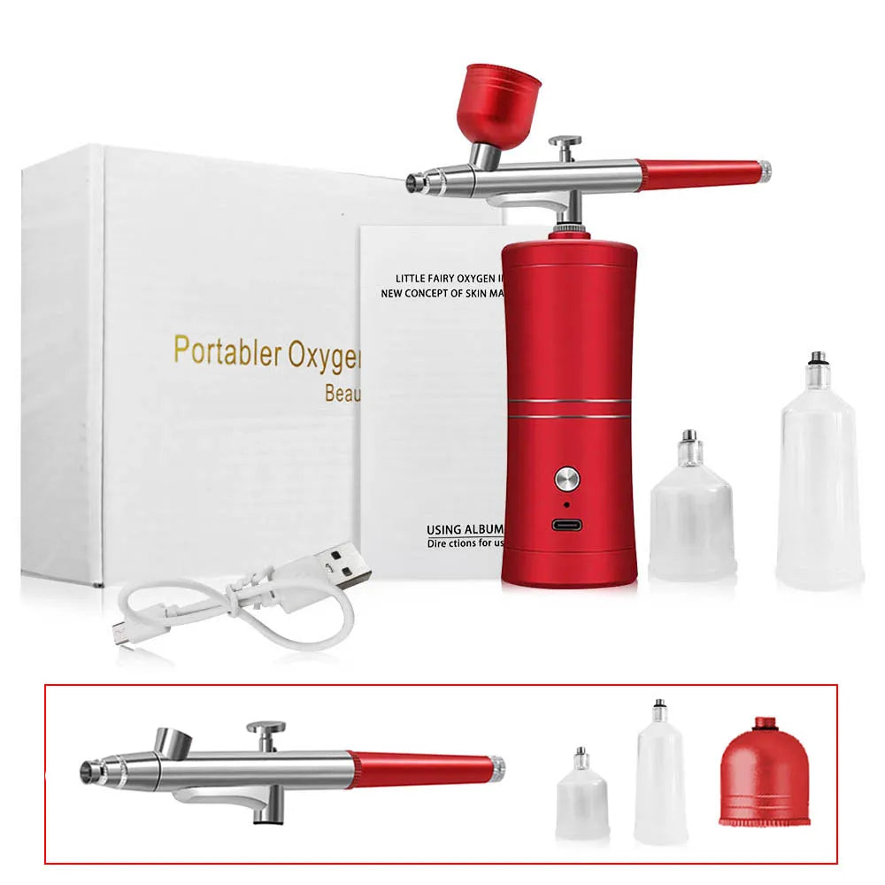 Airbrush Nail With Compressor Portable Air Brush Nails Compressor for Nail Art Paint Painting Crafts Airbrush Compressor Kit