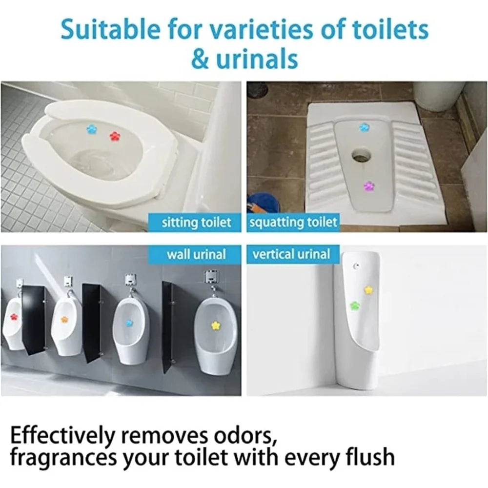1/3/6/9PCS Multipack Flower Aroma Toilet Cleaning Gel, Toilet Deodorant Cleaner, Odor Remover, Household Cleaning Supplies