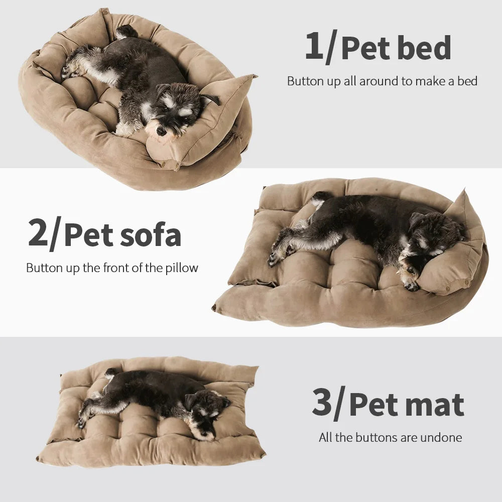 Divano Letto per Cani Caldo, Cuccia Invernale per Animali Domestici, Tappetino per Cani e Gatti, Casa per Dormire, Materasso per Cuccioli, Cuscino per Animali di Piccola e Grande Taglia