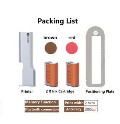 Coffee Latte Inkjet Printer Handheld EVEBOT Printpen Print Art Coffee/Cake/Bread/Yogurt/fruit/Macaron Mini Printer