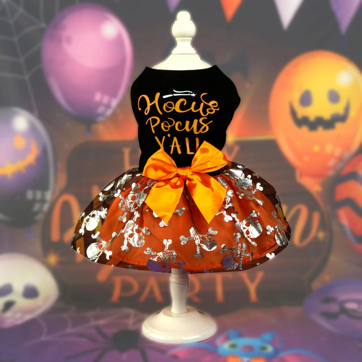 Newfashion Autumn Pet Halloween Costume Pumpkin Dress For Small Medium Dogs Teddy Pomeranian Cross-Border Popular Cat Pet Clothes