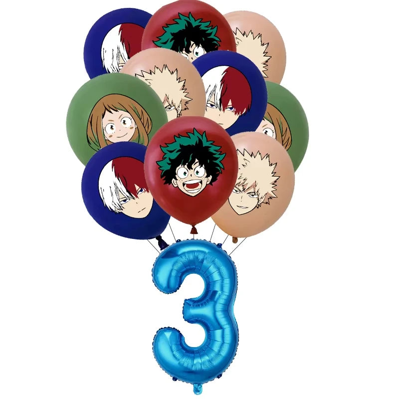 My Hero Academia Birthday Party Decoration Disposable Tableware Cup Plate Balloon Backdrop Banner Kid Favor Baby Shower Supplies