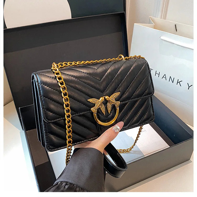 Stylish Leather Diaper Bag, Elegant Crossbody Handbag For Women, Luxury Designer Logo Large Capacity Tote Mommy Bag