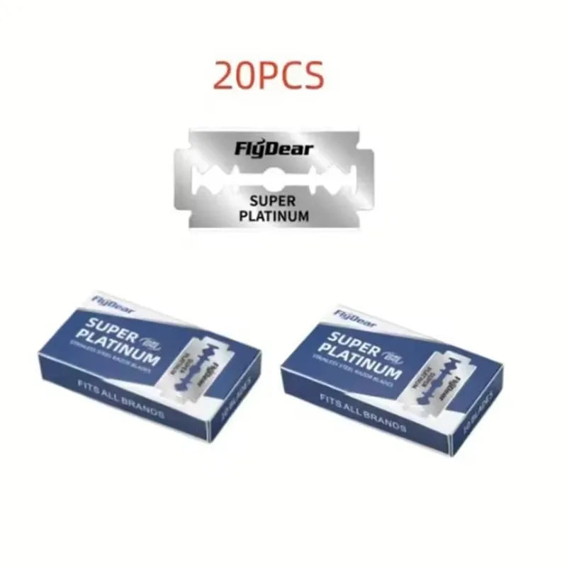 10/30/50/60/80Pcs Razor Stainless Steel Double-Blade Razor Razor Razor Old Fashioned Razor Manual Shaving For Men