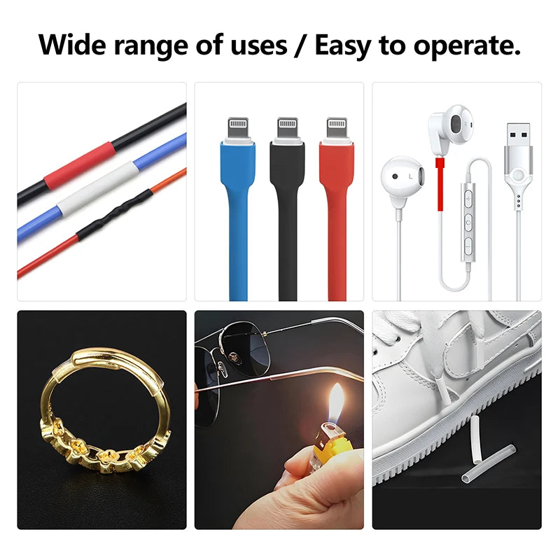 2:1/ 3:1/4:1 Heat Shrink Tube Set 73~900pcs Shrinkage Tubing Kit Cable Repair Protecter Wire Insulation Thermoresistant Sleeving
