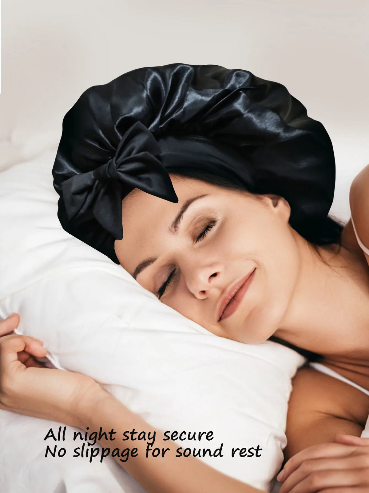 Satin Bonnet Silk Bonnet Adjustable Bonnet For Sleeping Hair Bonnet With Tie Band Bonnets For Women Men