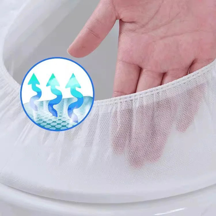 Portable Disposable Toilet Seat Cover Waterproof Safety Non-woven Toilet Seat Pad for Travel Hotel Toilet Bathroom Accessories