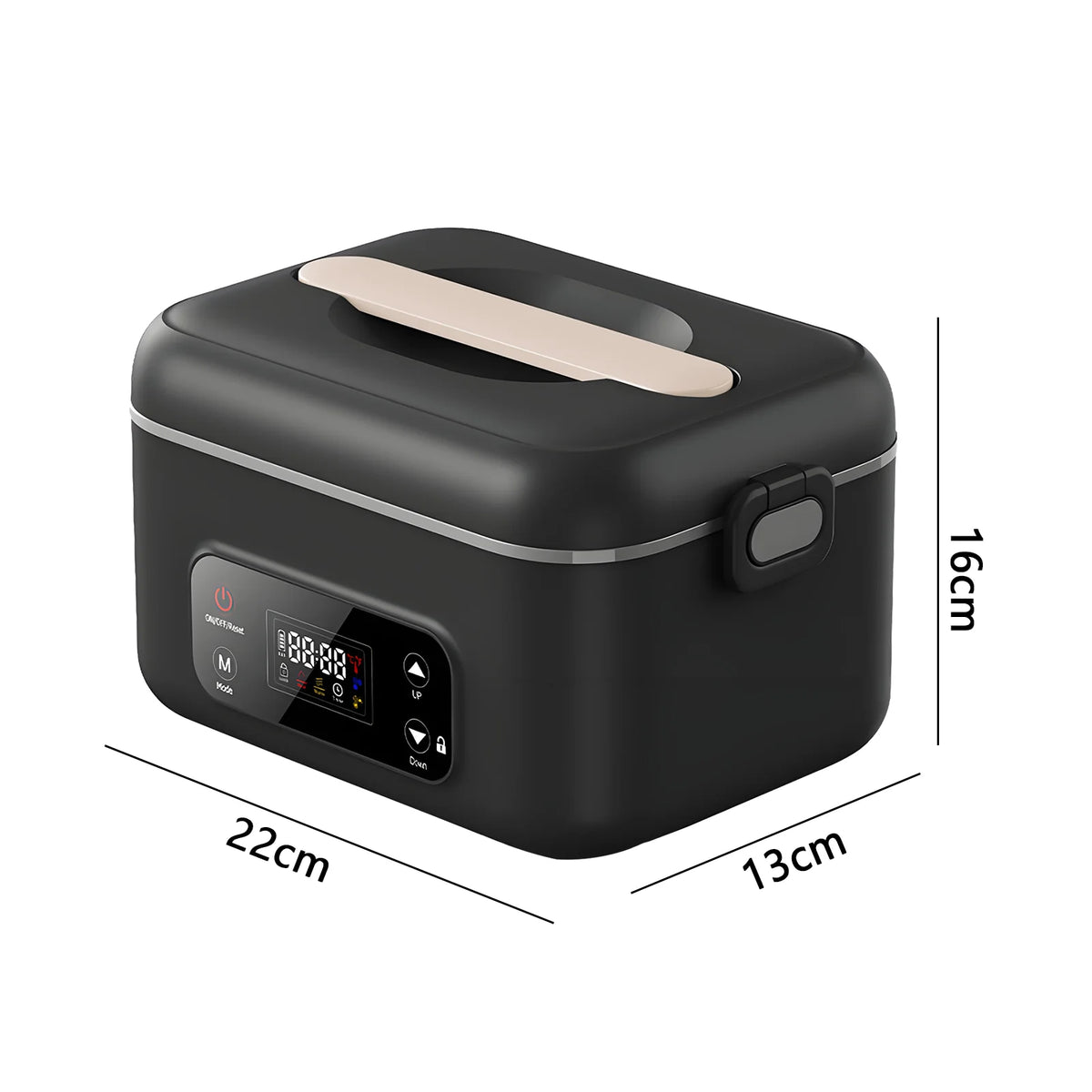 Rechargeable Electric Lunch Box Cordless Heated Lunch Box Battery Powered Self Heating Food Container Portable Bento Box No Water Required Food Warmer Stainless Steel Liner For Office Work School Travel Car Camping Home Kitch