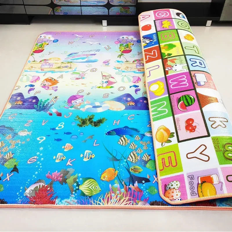 2 thickness options 5 Size Options Crawling Carpet Baby Play Mat Children Rug for Kids Educational Toys Soft Activity Game Floor
