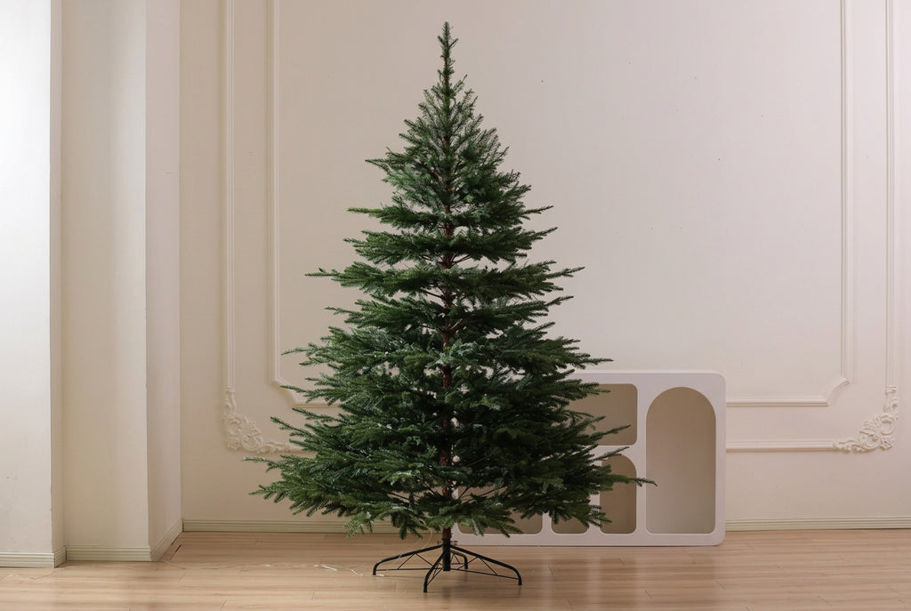 2.1M Pure PE Christmas Tree Minimalist Style Christmas Decor Artificial Tree for Home Living Room Indoor Christmas Atmosphere