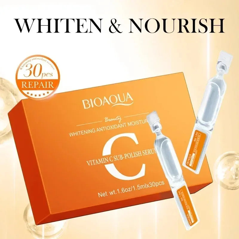 Vitamin C Retinol Essence Hyaluronic Acid Ampoule Essence Hydrating Anti-Wrinkle Firming Skin Care for Reducing Fine Lines