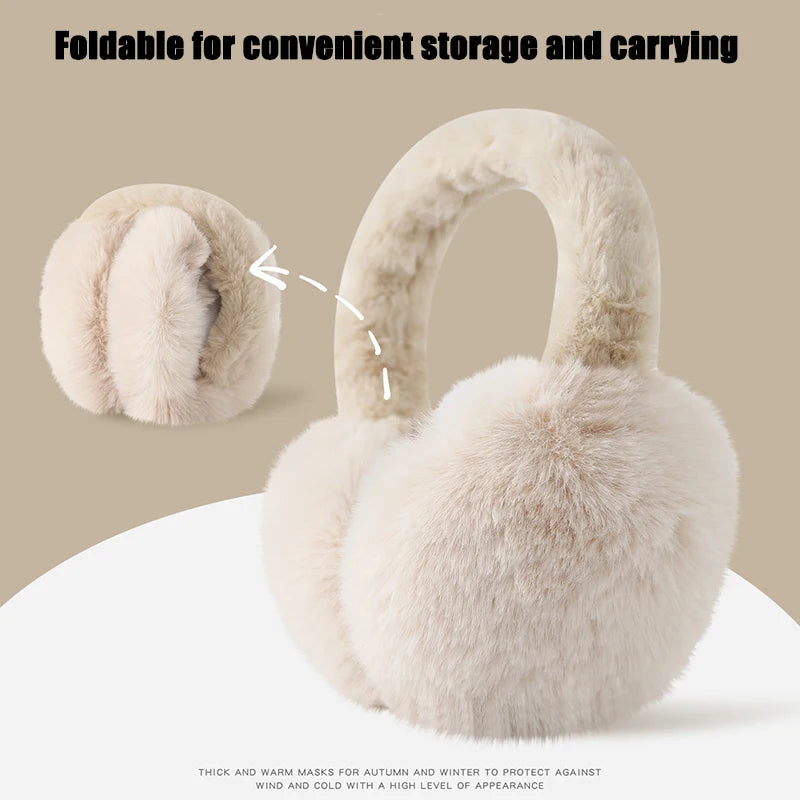Winter Solid Soft Plush Ear Keep Warmer Earmuffs for Women Men Fashion Outdoor Sports Earflap Protection Ear-Muffs Ear Cover
