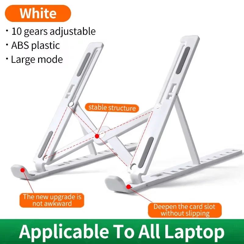 Adjustable Laptop Holder Portable Foldable Computer Monitor Holder Notebook Stand For Macbook Air iPad Tablets Base Accessories