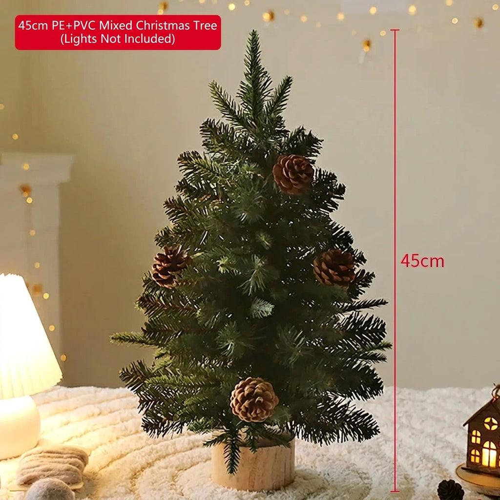 40/60CM Christmas Tree Desktop Mini Xmas Trees For Home Decoration Children DIY Handicraft New Year Christmas Ornament