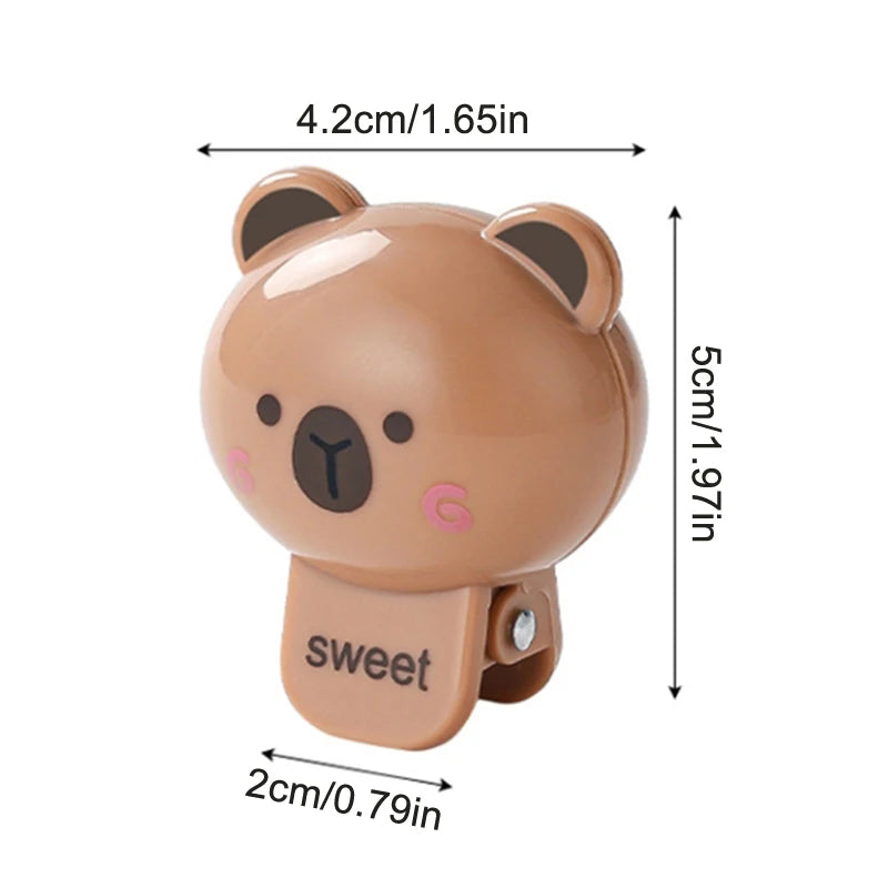 1/2pcs Animals Toothbrush Head Cover Clips Capibara Household Travel Portable Electric Toothbrush Dustproof Head Protector Cap