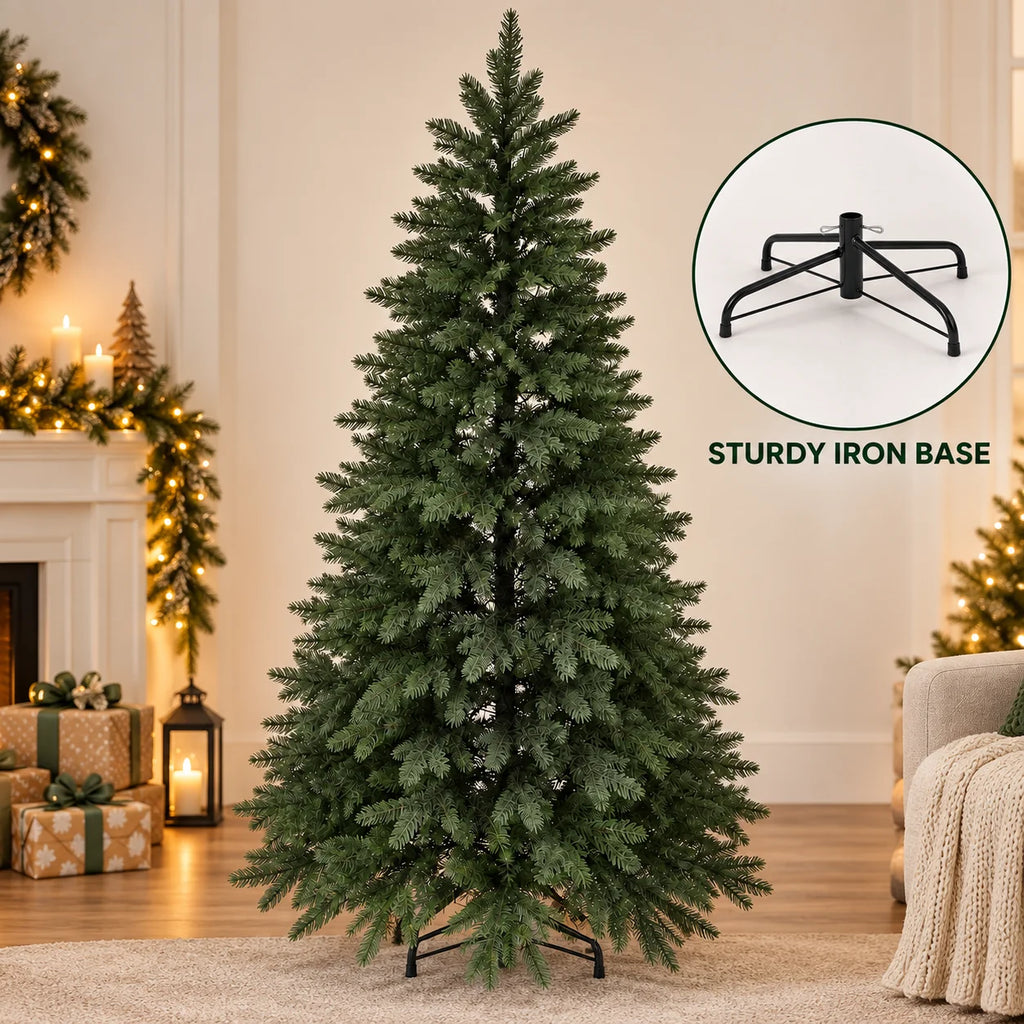 Artificial Christmas Tree 100%PE Encryption High Grade Large Green Christmas Tree 120cm-210cm Family Party Christmas Decorations