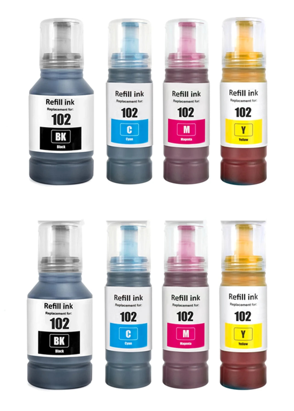 EP 102 Ink Compatible for Epson ECOTANK ET-2700 ET-2850 ET-3700 ET-4750 ET-15000