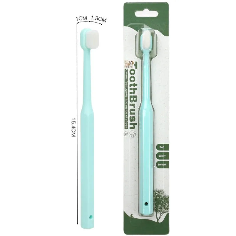 360-Degree Pet Toothbrush Dog Toothbrush Dog Teeth Cleaning Soft Bristle Cat Toothbrush Small Head Dog Toothbrush Pet Products