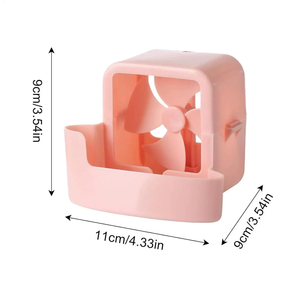Electric Hanging Cooling Fan with 4 Ice Cups Mist Cooling Adapter Hangable Ice Holder Floor Fan for Household Rapid Cooling