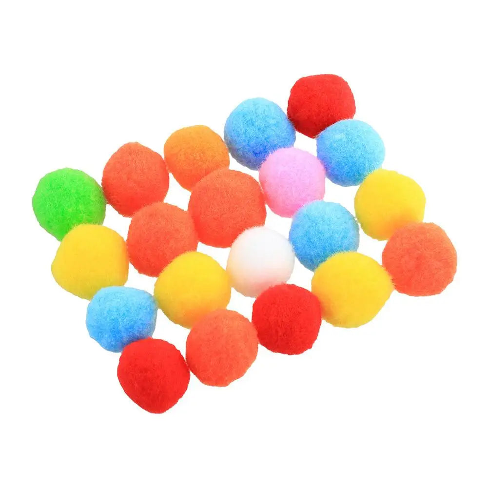 Cat Plush Ball Shooting Mini Pompoms Launcher Games Pet Accessories Funny Cat Toys High Bounce Ball To Tease The Pet Supplies