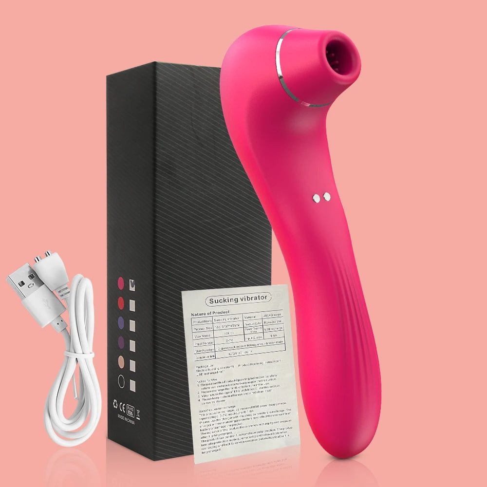 Dildo Vibrator for Women Clitoral Sucking Stimulation G-spot Vaginal Massage 2 in 1 Sucking Vibrator Female Pleasure  Adult Good