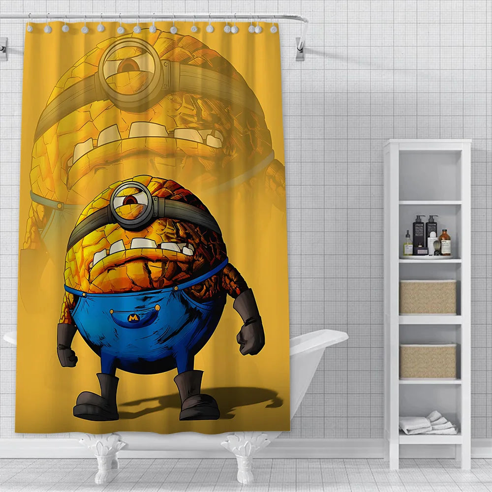Shower For M-Minionss Curtain Waterproof Polyester Fabric Paint Colorful Bath Curtains Home Bathroom Decor Curtain With Hook