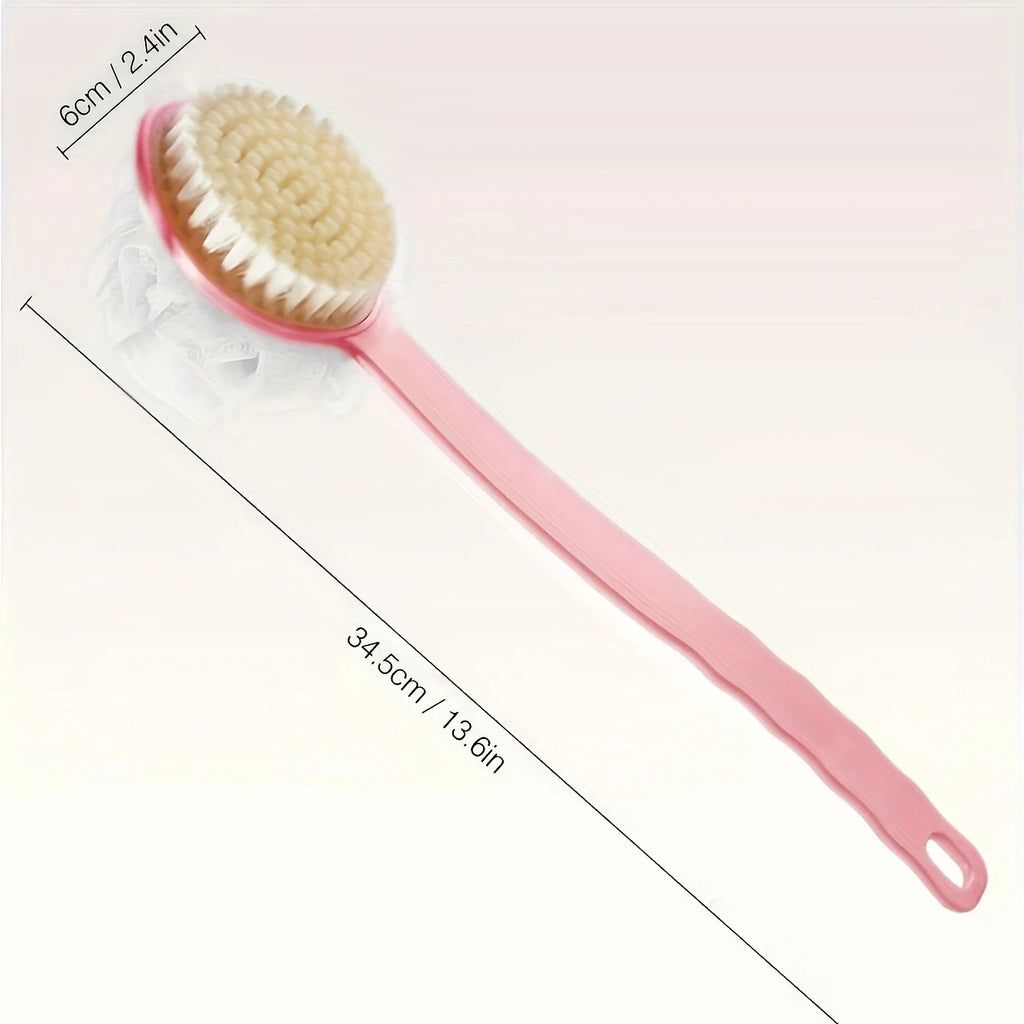 Bath Brush Back Body Bath Shower Sponge Scrubber Brushes With Handle Exfoliating Scrub Skin Massager Exfoliation Bathroom Brush