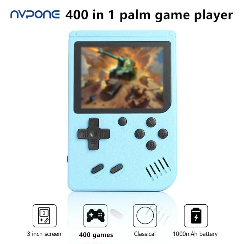 Retro Portable Built in 500 in 1 Games 8 Bit 3.0 Inch Macarone Mini Handheld Video Game Console Color LCD Kids Color Game Player