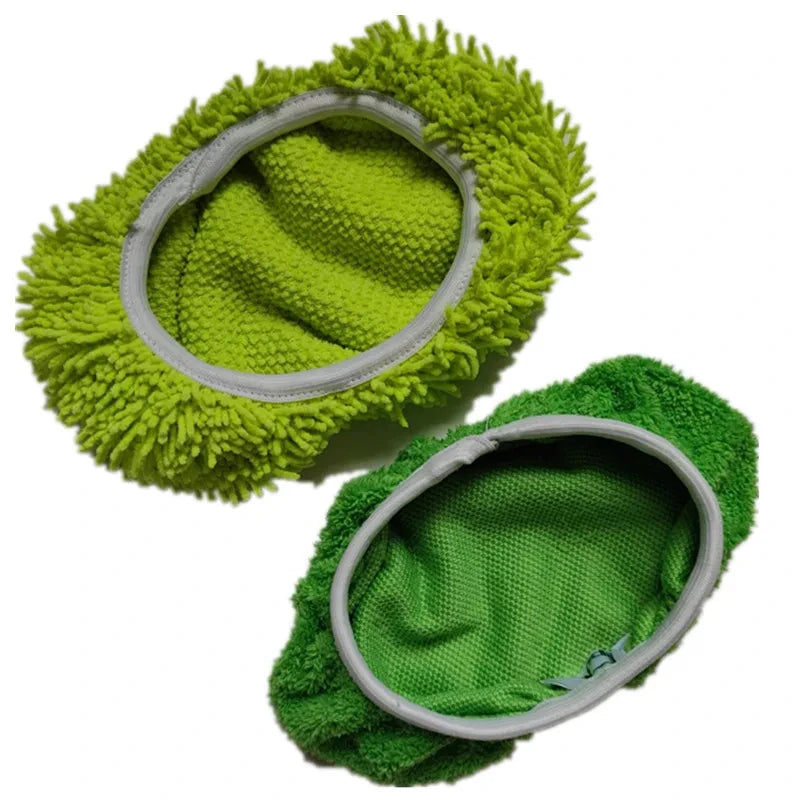 Panno di ricambio per mocio piatto con elastico rinforzato, in pile corallo/microfibra/ciniglia, panno rotante per la pulizia del bagno