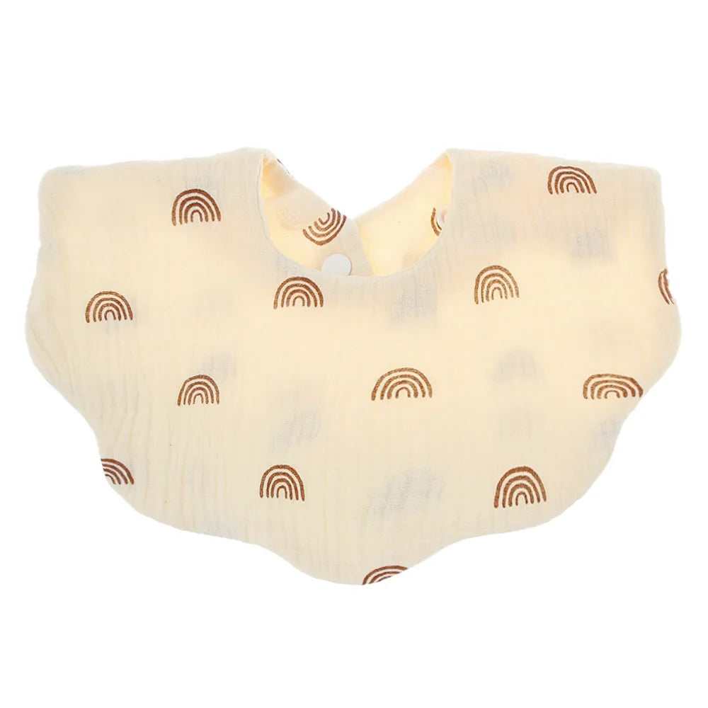 Cotton Soft Baby Print Bibs Solid Color Infant Bib Newborn Burp Cloths Bandana Scarf for Kids Boy Girls Feeding Saliva Towel